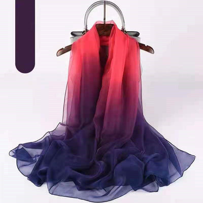 Pañuelo de Seda Degradado para Verano - Suave y Elegante - Image 2