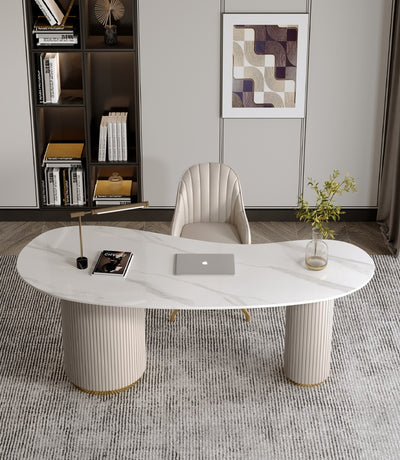 Escritorio de Cuarzo Minimalista Moderno con Toque de Lujo - Image 13