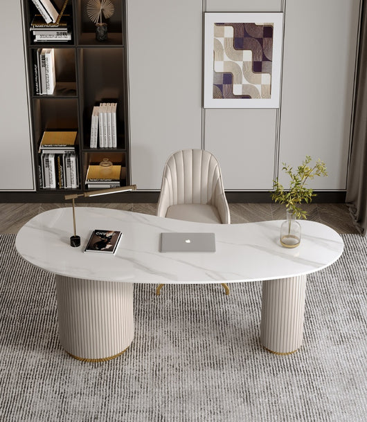 Escritorio de Cuarzo Minimalista Moderno con Toque de Lujo - Image 13
