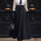 Conjunto Elegante: Camisa Oversized Blanco y Negro + Falda Maxi Cintura Alta