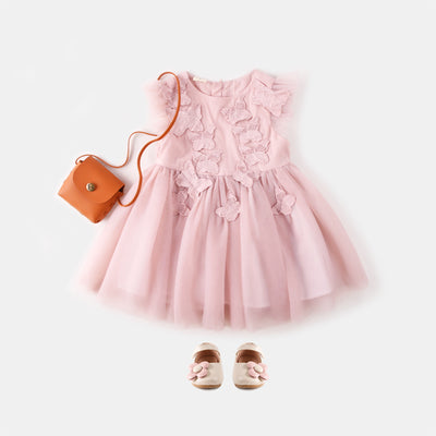 Vestido Princesa Niña con Mangas Volantes - Ideal para Verano - Image 5