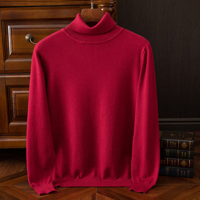 Suéter Cuello Alto para Hombre Otoño Invierno - Abrigo Interior Versátil - Image 11