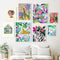 Cuadro de Lona Selva Tropical con Koala, Tigre, Leopardo y Flores