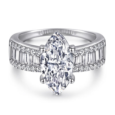 Anillo de Plata Esterlina S925 para Mujer con Circonitas Incrustadas - Image 2