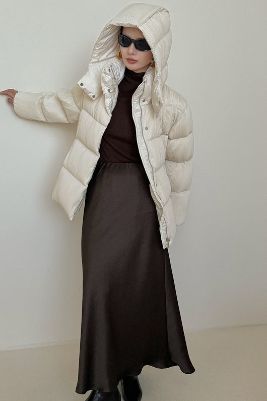 Chaqueta Acolchada con Cinturón Ajustable para Mujer - Efecto Adelgazante - Image 8