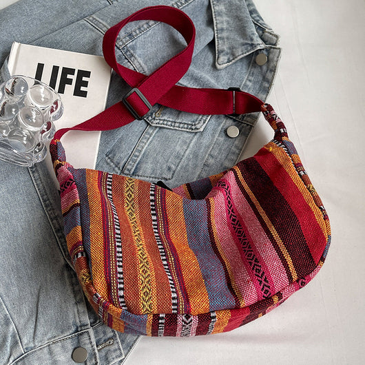 Bolso Bandolera Étnico Dumpling de Gran Capacidad - Estilo Moderno para Mujer - Image 8