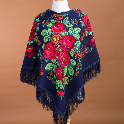 Foulard Cuadrado Étnico con Flecos - Abrigo Cálido y Elegante - Image 16