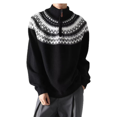 Suéter Retro Estadounidense para Hombre - Otoño e Invierno - Image 5