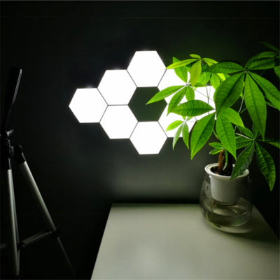 Lámpara de Pared Modular Helios Touch con Paneles de Panal Ajustables - Image 6