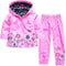 Chaqueta Impermeable con Capucha - Diseño Floral Resistente al Viento