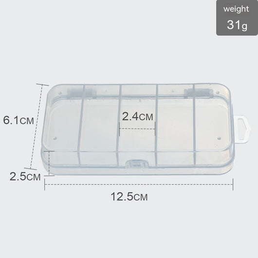 Caja Organizadora de Pesca con 5 Compartimentos Transparentes - Image 7