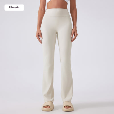 Pantalones Yoga Cintura Alta Levantacaderas Pierna Ancha Sin Marcas Efecto Segunda Piel - Image 10