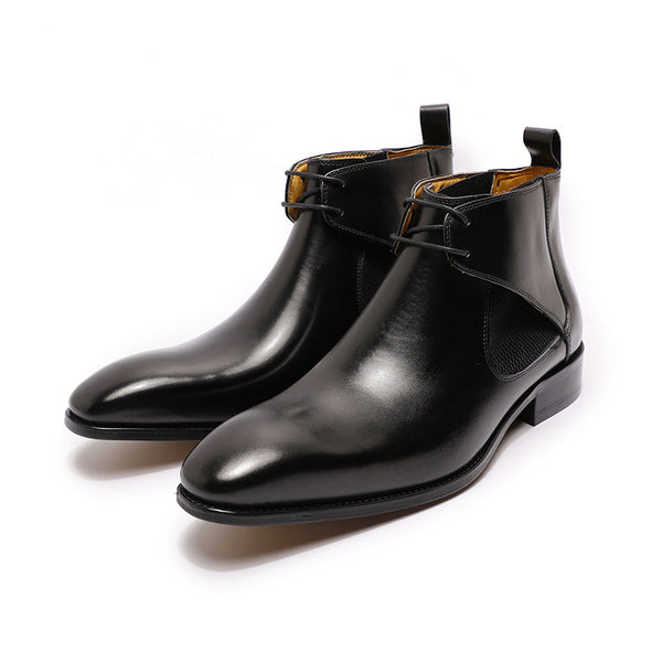 Botas Martin Altas de Cuero Transpirable Estilo Británico para Hombre