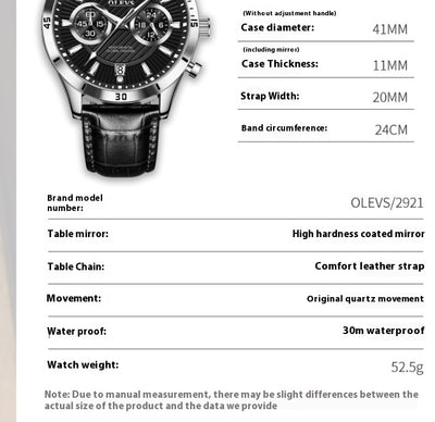 Reloj de Cuarzo Coreano con Esfera Grande - Estilo Moderno - Image 6