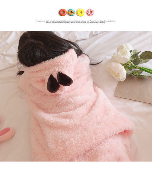 Mother and child wearing matching brown plush bear pajamas with hoods, ears, and embroidered paw gloves. - Image 14