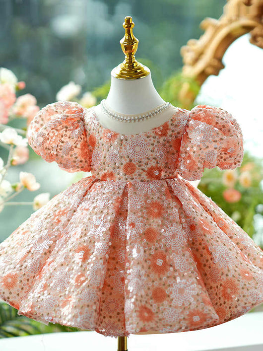 Vestido de Princesa Brillante con Falda Esponjosa para Niñas - Image 3