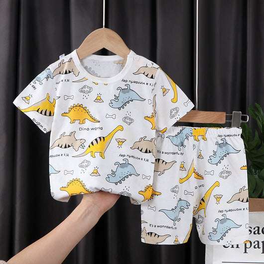 Conjunto de Dos Piezas en Algodón con Mangas Cortas para Niños y Niñas - Image 5