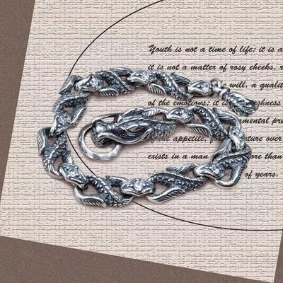 Pulsera de Plata Tailandesa Estilo Hip Hop Vintage - Image 7