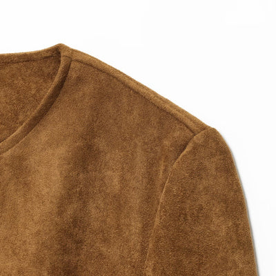 Chaqueta Abrigo Mujer Cuello Redondo Manga Larga Corte A - Image 7