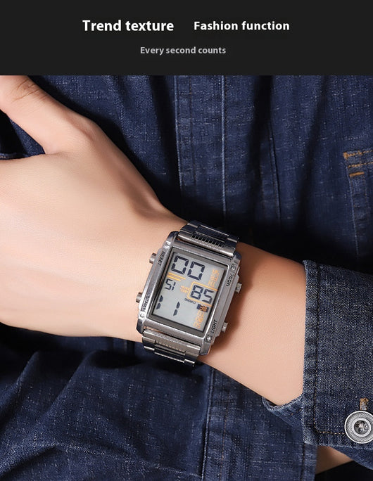 Reloj Deportivo Digital Cuadrado para Hombre con Pantalla de Fecha y Resistencia al Agua - Image 13