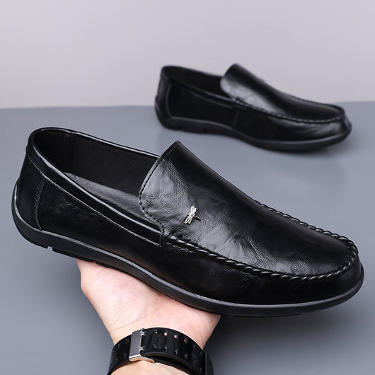 Zapatos Casuales de Cuero Transpirable para Hombre con Suela Suave - Image 7