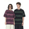Playera de Algodón para Hombre con Diseño Tie-Dye y Rayas