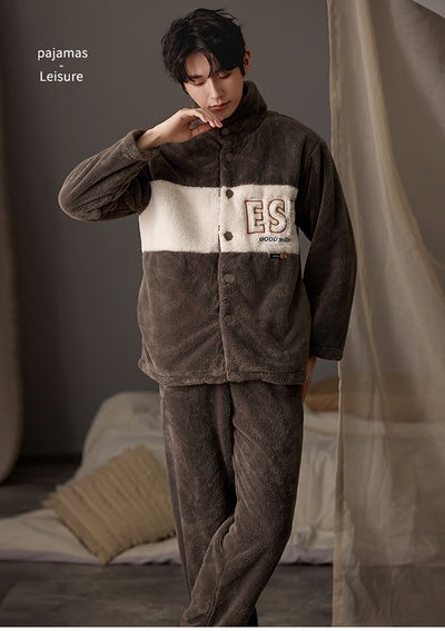 Pijama Talla Grande para Hombre de Manga Larga Cálido y Cómodo - Image 16