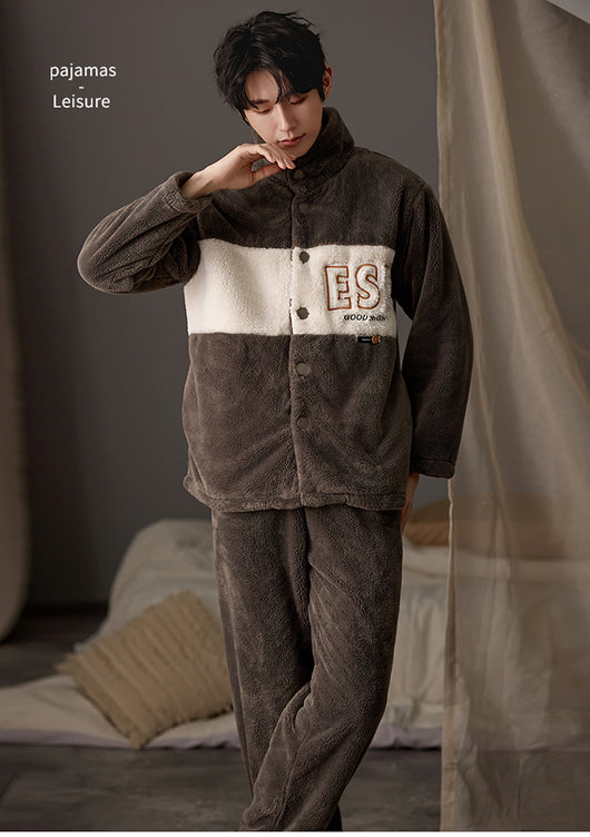 Pijama Talla Grande para Hombre de Manga Larga Cálido y Cómodo - Image 16