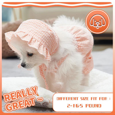 Conjunto de Ropa para Perro Mono Naranja con Gorro - Outfit Fashionable para Mascotas Pequeñas - Image 3