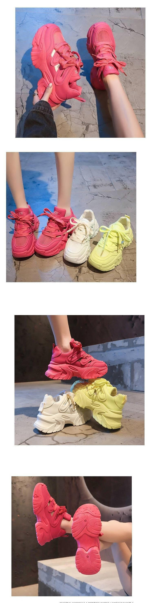 Zapatillas Deportivas Casuales con Plataforma Elevadora para Mujer - Image 20