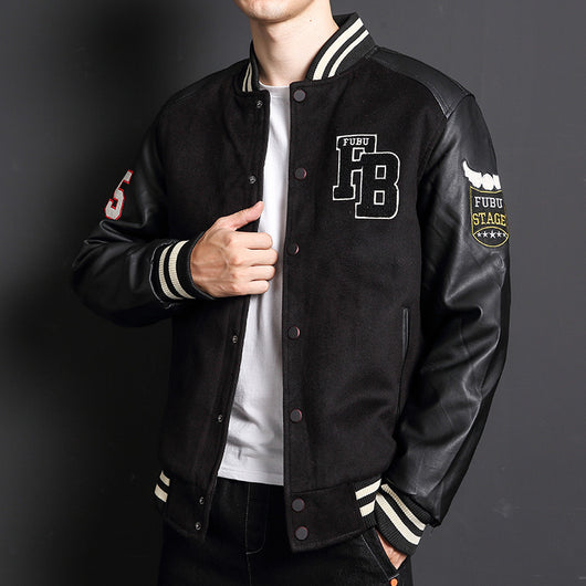 Chaqueta Casual de Lana Polar con Cuello de Béisbol para Hombre - Image 10