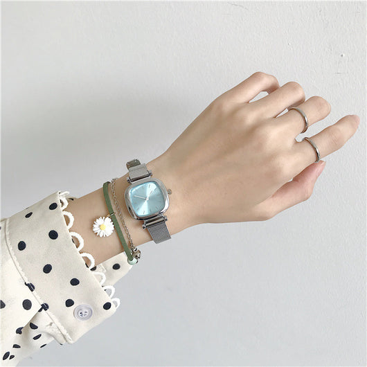 Reloj Cuadrado Retro Literario de Temperamento Elegante - Image 10