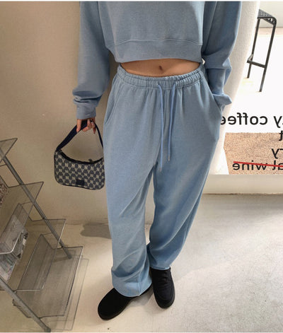 Conjunto Deportivo Casual: Suéter Manga Larga Cuello Redondo + Pantalón con Protección - Image 10