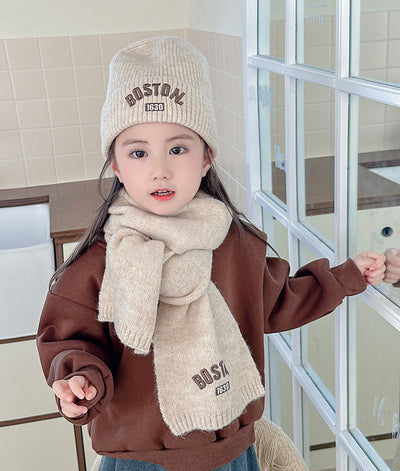 Conjunto de Gorro y Bufanda para Niños - 2 Piezas Bordado para Otoño e Invierno - Image 16
