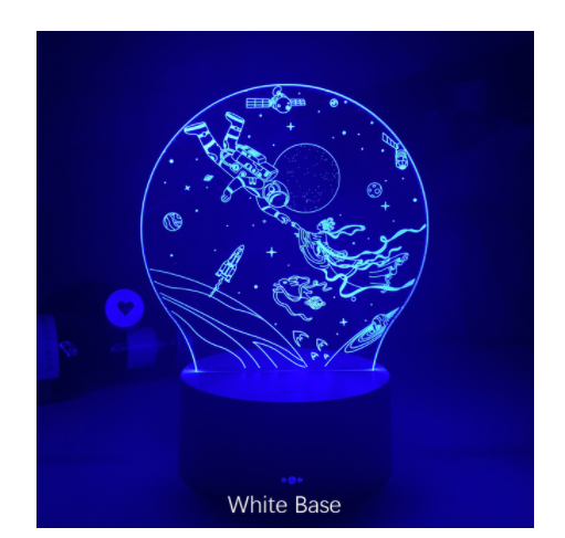 Lámpara 3D Táctil Multicolor - Luz Nocturna Decorativa - Image 11