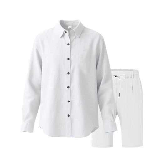 Conjunto de Playa: Camisa Manga Larga y Shorts Casuales - Image 40