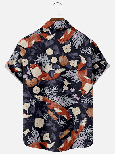 Camisa Suelta Manga Corta Fox con Impresión 3D Digital para Hombre - Image 5
