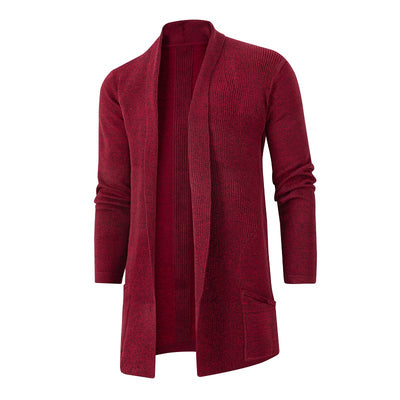 Cardigan Tejido Slim Fit Talla Grande para Hombre - Image 9