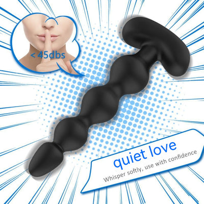 Vibrador Anal con Control Remoto y Cuentas de Estimulación - Image 12