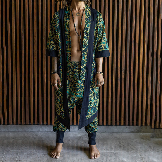 Cardigan Corto con Pantalón Tobillero a Juego