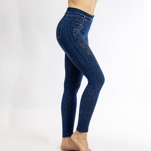 Leggins de Algodón Elasticidad Cuádruple con Control de Abdomen - Image 9