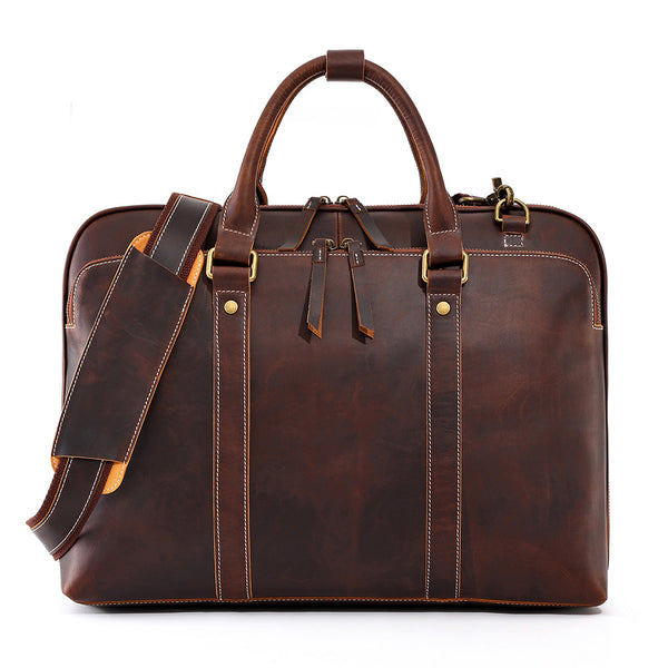 Bolso Mensajero de Cuero Genuino para Hombre - Maletín Ejecutivo Premium - Image 6