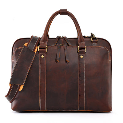 Bolso Mensajero de Cuero Genuino para Hombre - Maletín Ejecutivo Premium - Image 6