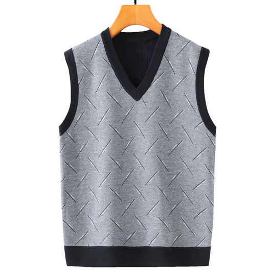 Chaleco Cardigan Hombre Primavera Otoño - Suéter Casual Edad Media - Image 2