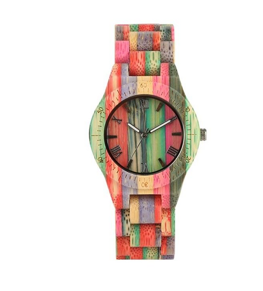 Reloj de Pareja en Madera de Bambú Teñida - Image 17