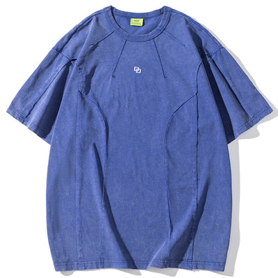 Playera Patchwork Lavado Americano de Manga Corta para Hombre - Image 14