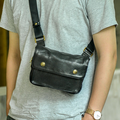 Bolsa de Pecho Multifuncional en Cuero para Hombre - Image 5
