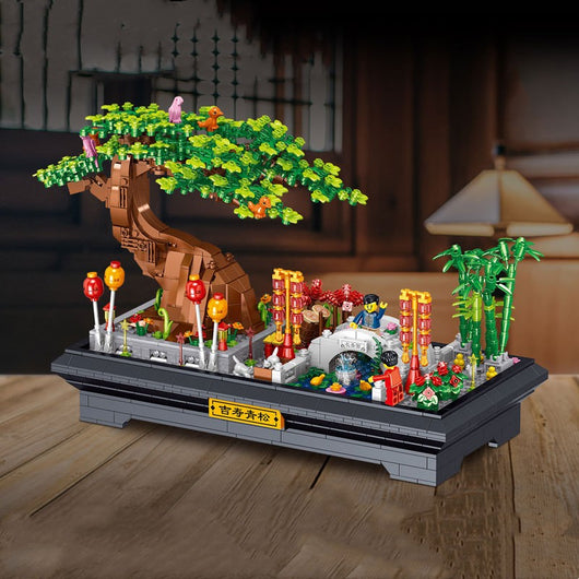 Miniatura de Bonsái Creativo en Resina - Modelo Verde Pino - Image 13