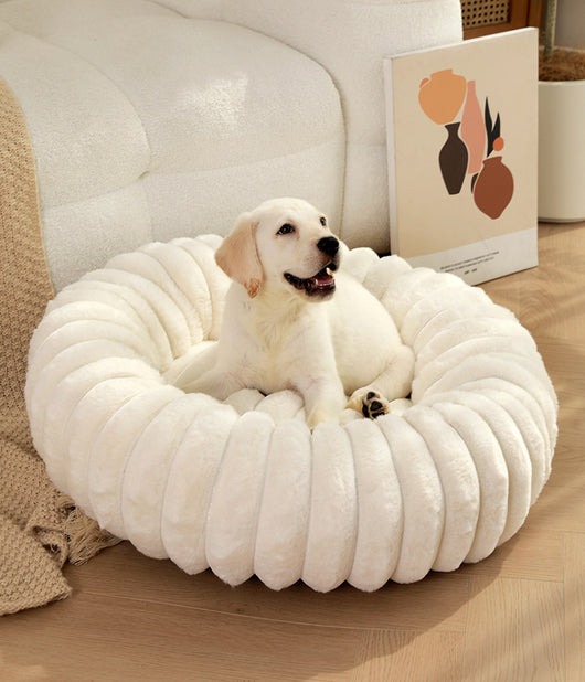Cama Térmica Redonda de Felpa para Gatos y Perros - Nido Acogedor Invierno - Image 23