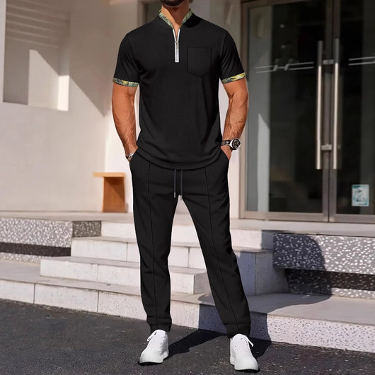 Conjunto Deportivo Casual con Combinación de Colores para Hombre - Image 3